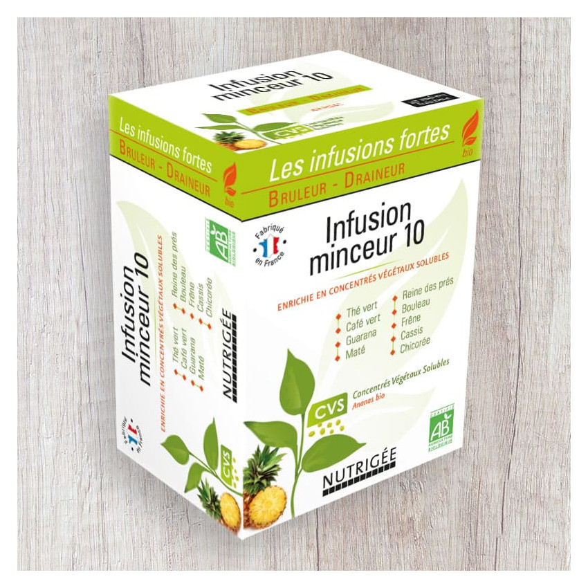 Nutrigee Infusion Minceur 10 plantes 30 sachets